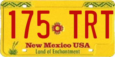 NM license plate 175TRT