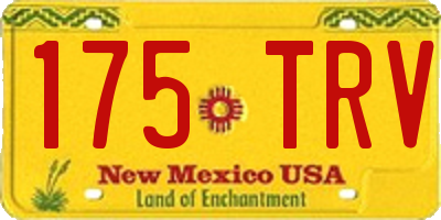 NM license plate 175TRV