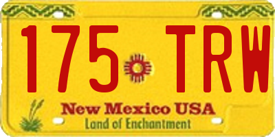NM license plate 175TRW