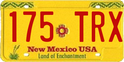 NM license plate 175TRX