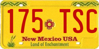 NM license plate 175TSC