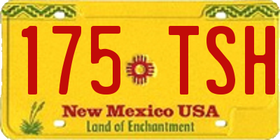 NM license plate 175TSH