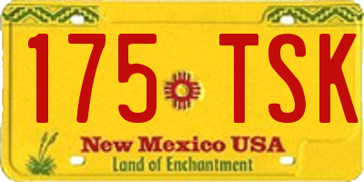 NM license plate 175TSK