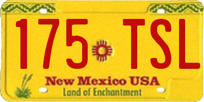 NM license plate 175TSL