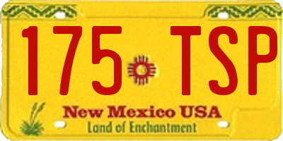 NM license plate 175TSP