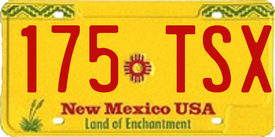 NM license plate 175TSX