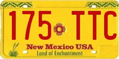 NM license plate 175TTC