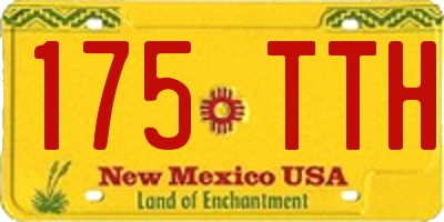 NM license plate 175TTH