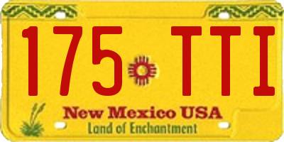 NM license plate 175TTI