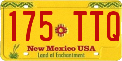 NM license plate 175TTQ