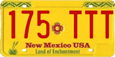 NM license plate 175TTT