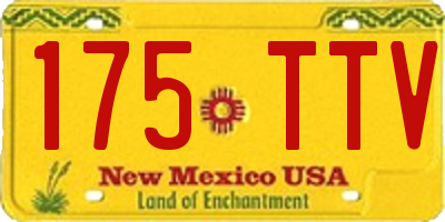 NM license plate 175TTV