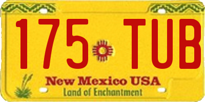 NM license plate 175TUB