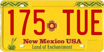 NM license plate 175TUE