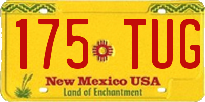 NM license plate 175TUG