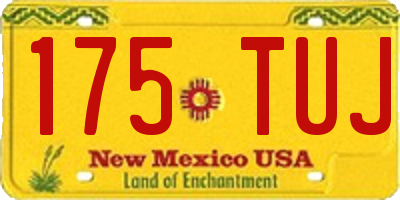 NM license plate 175TUJ