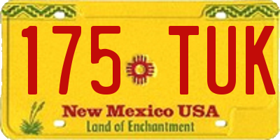 NM license plate 175TUK