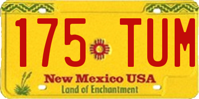 NM license plate 175TUM