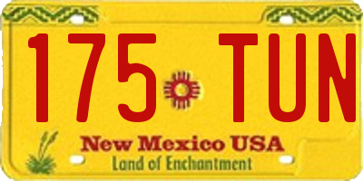 NM license plate 175TUN