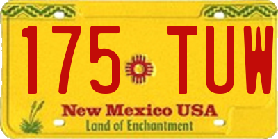 NM license plate 175TUW