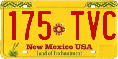 NM license plate 175TVC