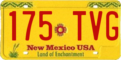 NM license plate 175TVG