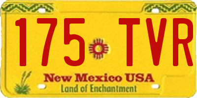 NM license plate 175TVR