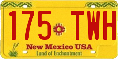 NM license plate 175TWH