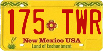 NM license plate 175TWR