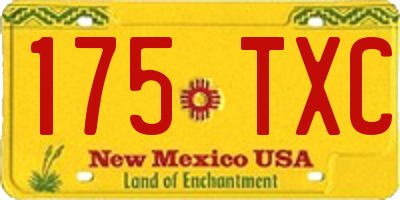 NM license plate 175TXC