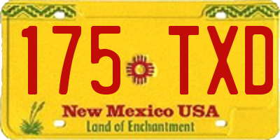 NM license plate 175TXD