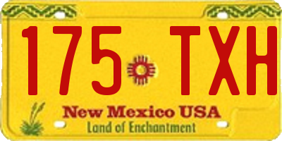 NM license plate 175TXH