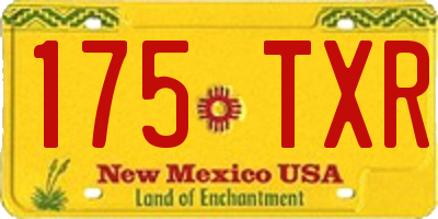 NM license plate 175TXR