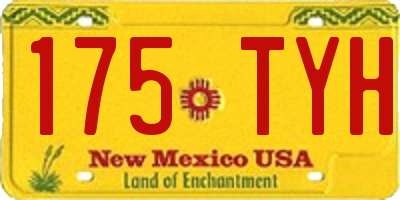NM license plate 175TYH