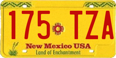 NM license plate 175TZA
