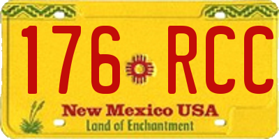 NM license plate 176RCC