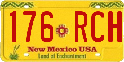 NM license plate 176RCH