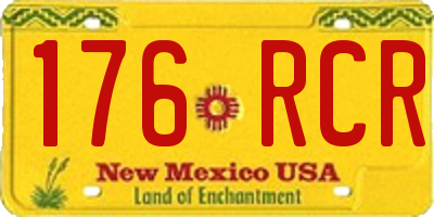 NM license plate 176RCR