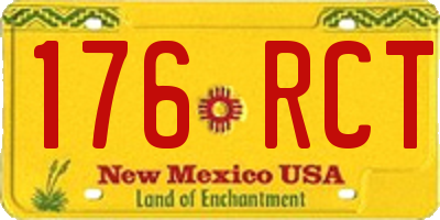 NM license plate 176RCT