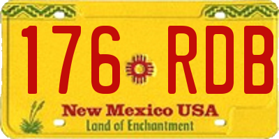 NM license plate 176RDB