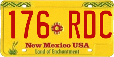 NM license plate 176RDC