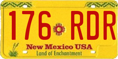 NM license plate 176RDR