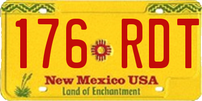 NM license plate 176RDT