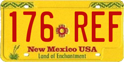 NM license plate 176REF