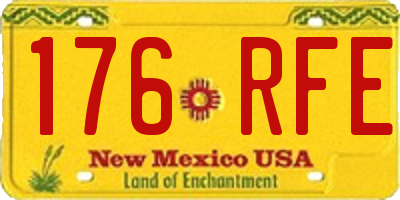 NM license plate 176RFE