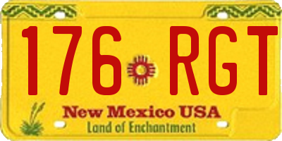 NM license plate 176RGT