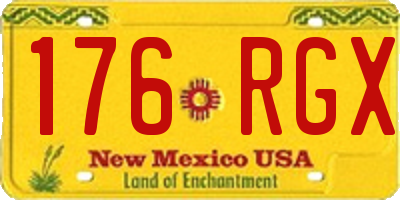 NM license plate 176RGX