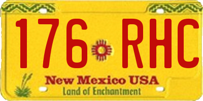 NM license plate 176RHC