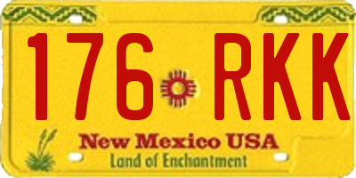 NM license plate 176RKK
