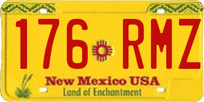 NM license plate 176RMZ